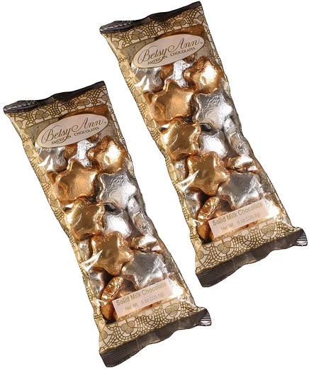 Молочный шоколад Betsy Ann Chocolates «Звезды» в фольге, 2×227 г