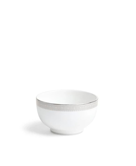 Миска для риса Wedgwood Vera Lace, серебристая