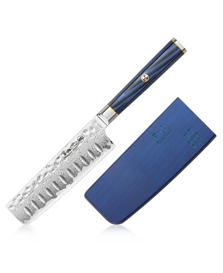 Кухонный нож Nakiri Cangshan Kita Series 5″ в ножнах, синий