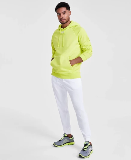 Мужской спортивный костюм Under Armour: худи и флисовые джоггеры, белый