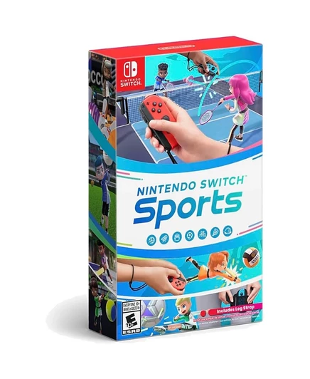 Игра Nintendo Switch Sports с ножным ремнем, красная