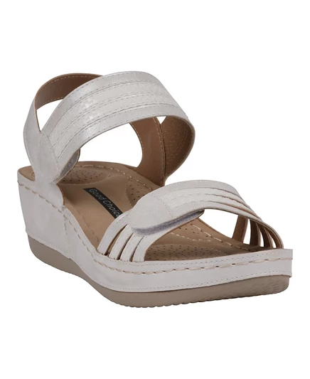 Женские босоножки GC Shoes Samar на танкетке, белые