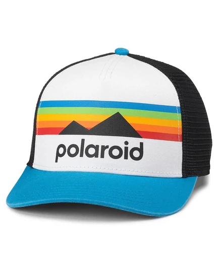 Унисекс кепка American Needle Polaroid Sinclair, бело-черная