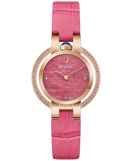 Женские часы Bulova Rubaiyat 31 мм, розовые