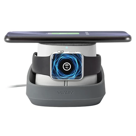 Зарядная станция Ventev Watchdock Duo 10 Вт, серая