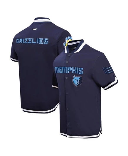 Мужская утепленная куртка Pro Standard темно-синего цвета Memphis Grizzlies Classic с полной застежкой