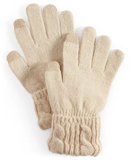  Перчатки Shine Cable Knit Tech, созданные для Macy's neutral