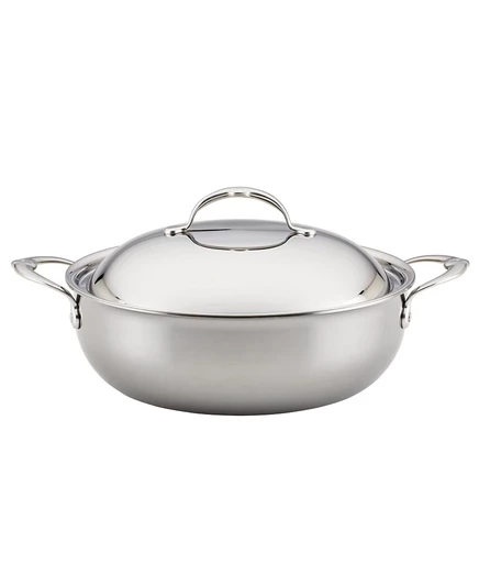 Кастрюля Hestan NanoBond 4,7 л из титано-стали с крышкой
