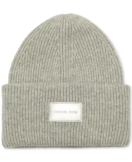 Женская шапочка MICHAEL с тонкими манжетами в виде ребер pearl heather