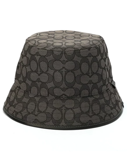 Мужская панама Coach из жаккарда Signature C, серая