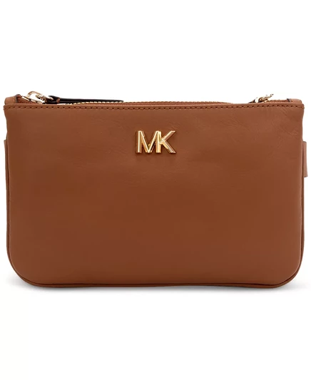 Женская реверсивная кожаная сумка MICHAEL на ремне luggage/brown