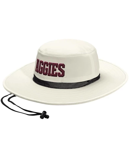Унисекс панама Adidas Wide Brim Boonie Texas A&M, кремовая