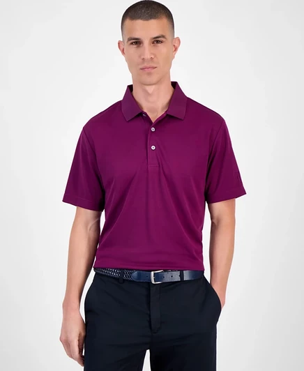 Мужское поло PGA TOUR AirFlux, фиолетовое