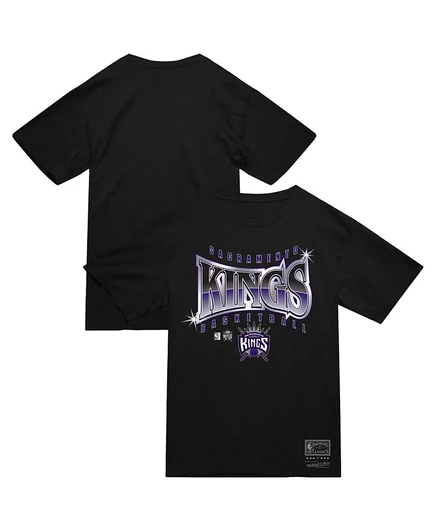 Мужская футболка Mitchell & Ness Sacramento Kings, черная