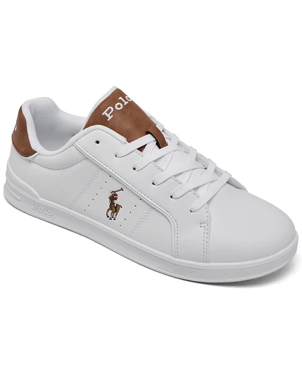 Повседневные кроссовки Polo Ralph Lauren Big Kids Heritage Court III от Finish Line white