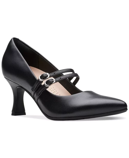 Женские туфли-лодочки Clarks Kataleyna Joy с двойным ремешком и острым носком от Clarks black leat