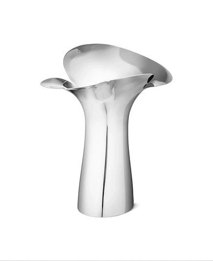 Ваза Georg Jensen Bloom Botanica, большая, серебристая