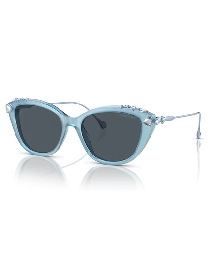 Женские солнцезащитные очки Swarovski SK6010 синего цвета