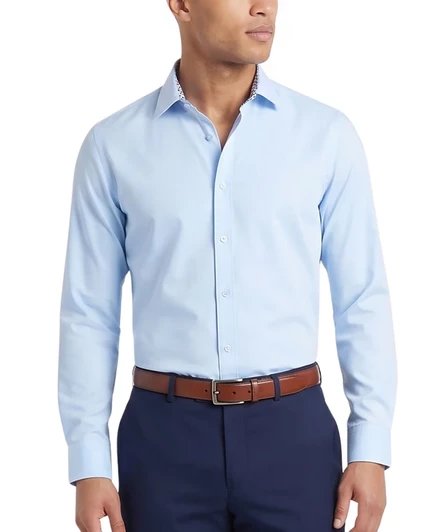 Мужская рубашка Tom Baine Slim Fit, голубая