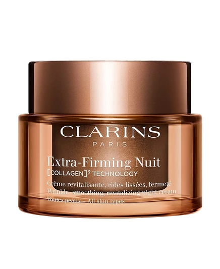 Ночной увлажняющий крем многоразового использования Clarins, 1,7 унции, без цвета