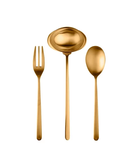 Сервировочный набор MEPRA Linea Ice Oro, 3 предмета, золотой