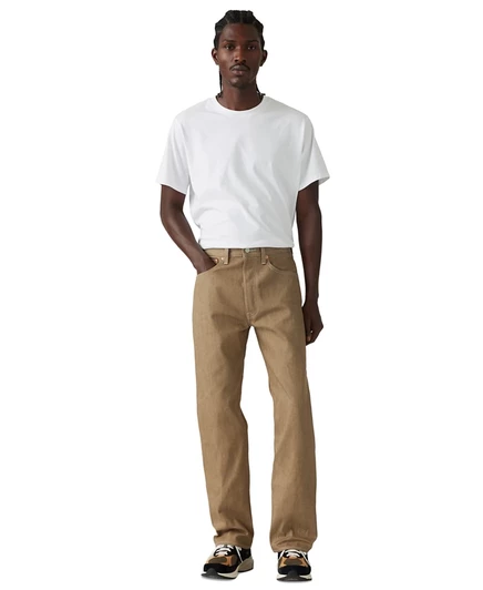 Мужские джинсы Levi's 501 Shrink-to-Fit, бежевые