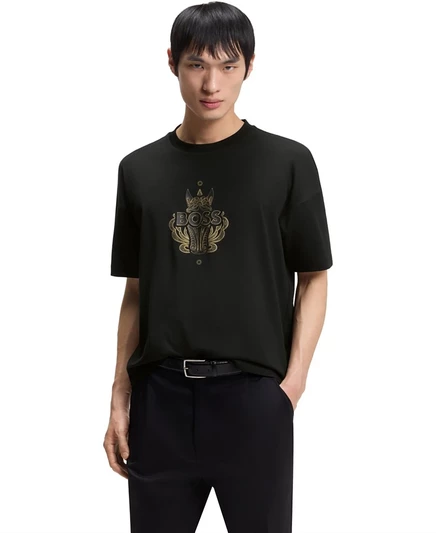 Мужская футболка Hugo Boss Logo Artwork, черная