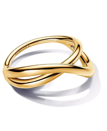    Фигурное бесконечное кольцо gold