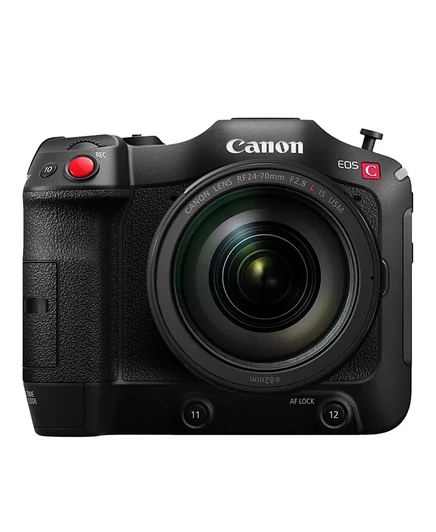 Камера Canon EOS C70 с объективом RF 24–70 мм f/2.8, черная