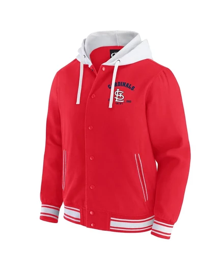 Мужская куртка Fanatics Cardinals на кнопках, красная