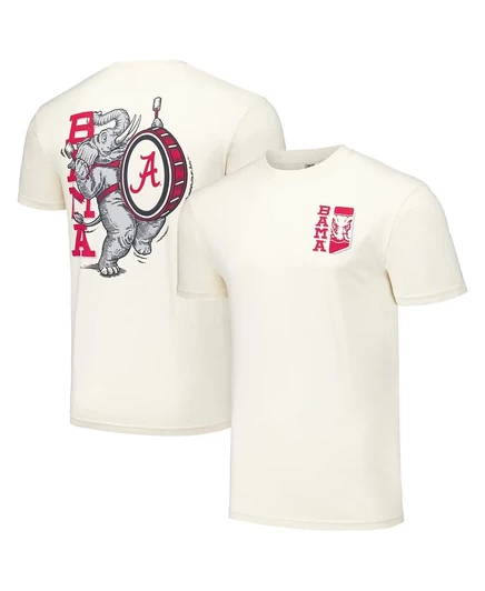 Унисекс футболка Image One Alabama Crimson Tide, кремовая
