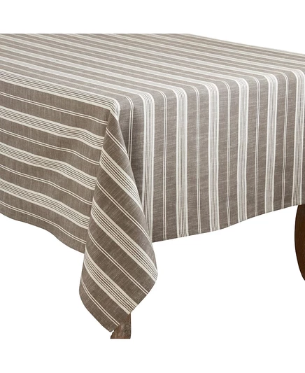 Скатерть Saro Lifestyle Striped, оловянная