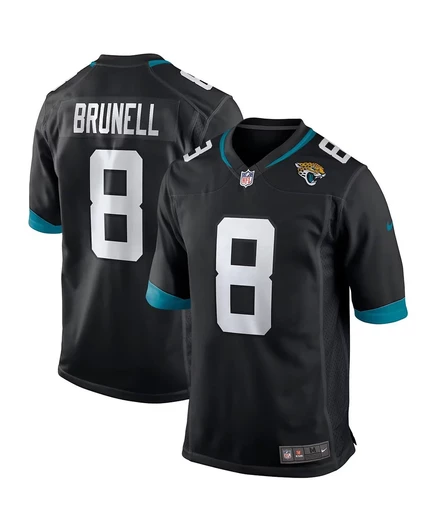 Мужская футболка Nike Mark Brunell Black Jacksonville Jaguars Game для игроков в отставке black