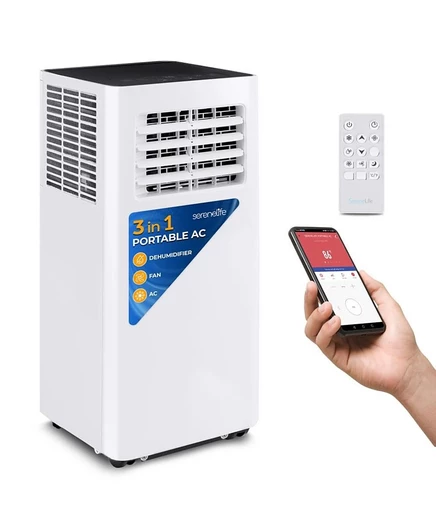 Кондиционер переносной SereneLife 8000 BTU, белый