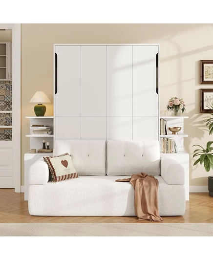 Мебель Streamdale Furniture Двуспальная кровать Murphy Wall с диваном и шкафами для хранения вещей