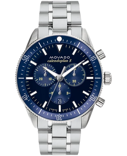Мужские часы Movado Heritage 42 мм, серебристые