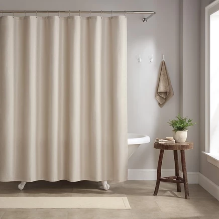 Шторка для душа Arkwright Home 72″×72″, бежевая