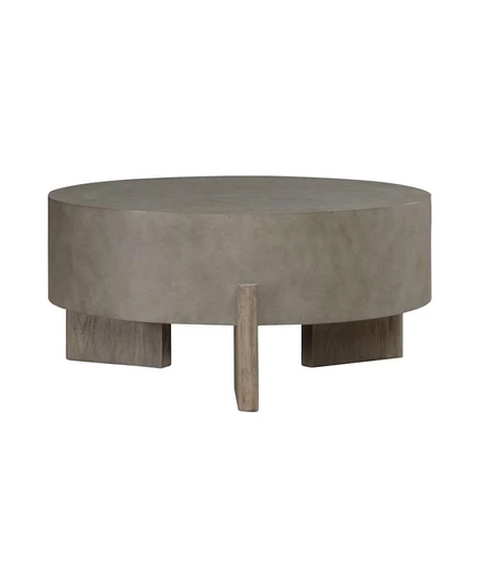 Круглый коктейльный столик Liberty Furniture Affinity для гостиной - Пыльно-серо-коричневая столешница из искусственного бетона