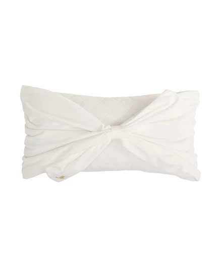 Декоративная подушка Juicy Couture Velvet Bow 10″×18″, белая