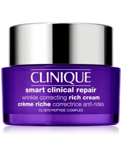 Насыщенный крем для лица Clinique Smart Clinical Repair, корректирующий морщины, 1,7 унции, бесцветный