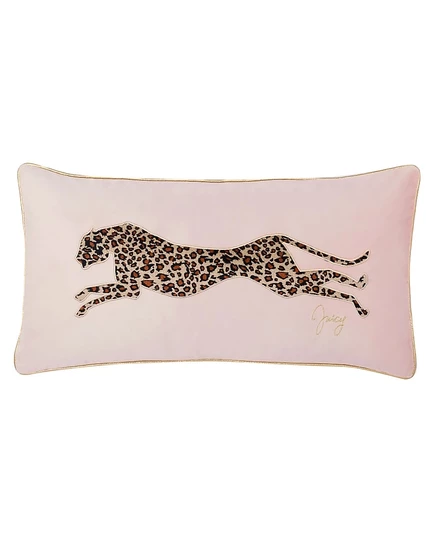 Декоративная подушка Juicy Couture Velvet Cheetah, розовая