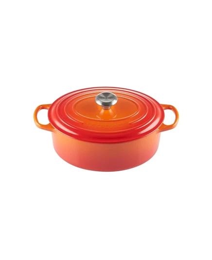 Кастрюля Le Creuset 4,7 л, чугунная, огненно-красная