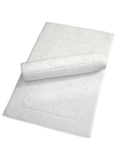 Коврик для ванной Linum Home Greek Key, комплект 2 шт., белые
