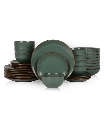 Столовый набор Stone Lain Brasa на 8 персон, 32 пр., зеленый