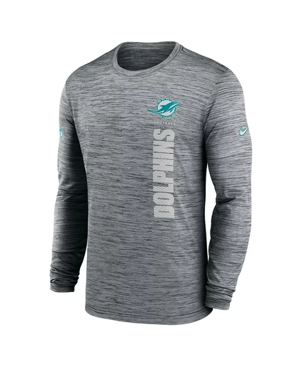 Мужской лонгслив Nike Miami Dolphins 2024, серый