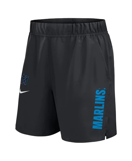 Мужские тренировочные шорты Nike Miami Marlins, черные