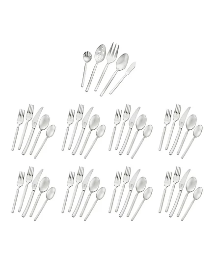Набор столовых приборов Zwilling Opus Satin 45 предметов, серый