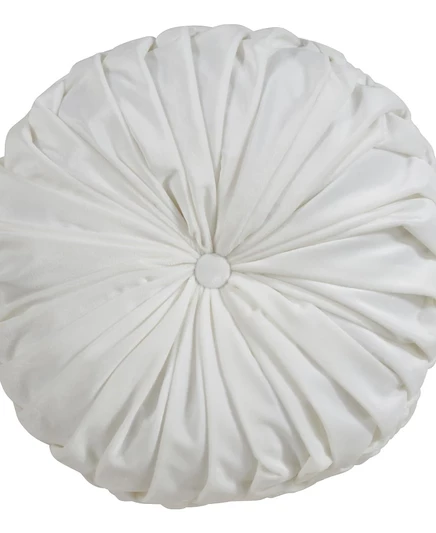 Декоративная подушка Saro Lifestyle Velvet Pintuck 36×36 см, белая