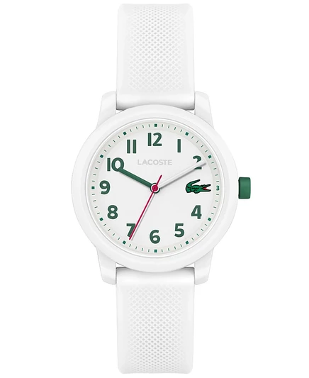 Детские часы Lacoste L.12.12 32 мм, белые, силикон