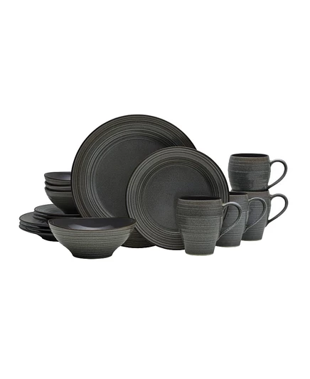 Набор столовый Mikasa Swirl Graphite 16 пр. на 4, серый